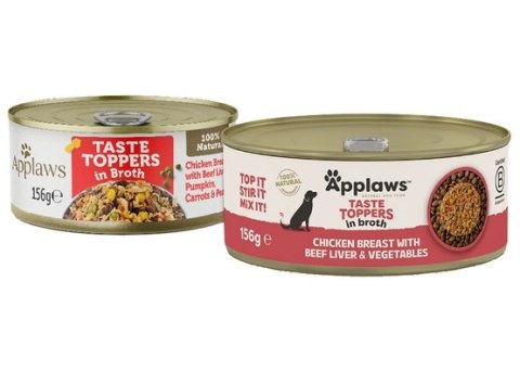 Applaws Applaws Dog Taste Toppers puszka z kurczakiem, wątrobą wołową i warzywami 156g