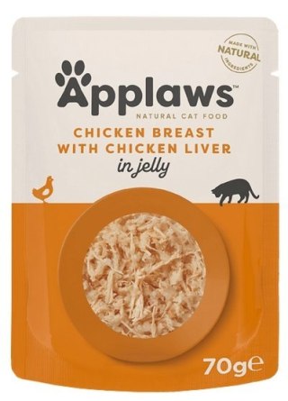 Applaws Applaws saszetka dla kota kurczak z wątróbką w galaretce 70g