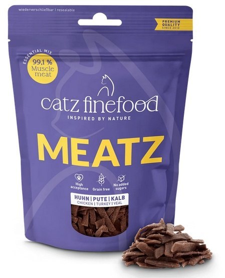 Catz Finefood Catz Finefood Meatz Essential Mix - kurczak, indyk, cielęcina 45g