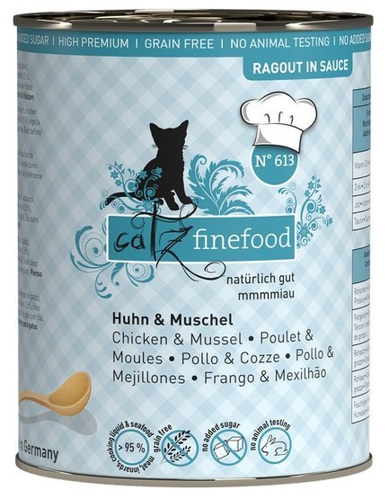 Catz Finefood Catz Finefood Ragout in Sauce Kurczak i Omułek (N.613) puszka 380g