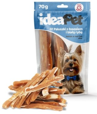 IdeaPet IdeaPet O! Paluszki z łososiem i białą rybą 70g
