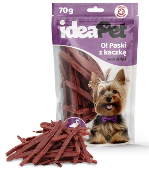 IdeaPet IdeaPet O! Paski z kaczką 70g