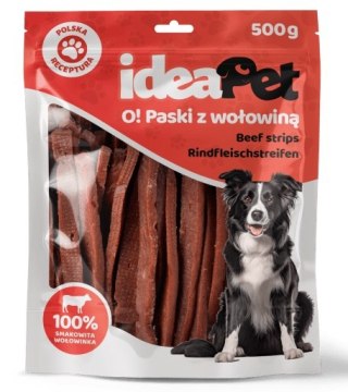 IdeaPet IdeaPet Paski z wołowiną 500g