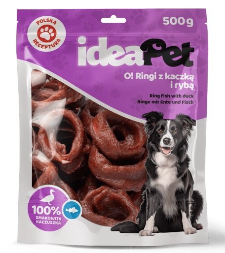IdeaPet IdeaPet Ringi z kaczką i rybą 500g