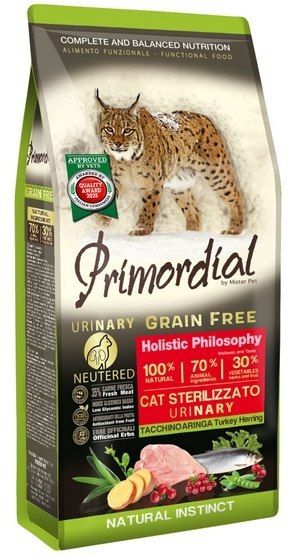 Primordial Primordial Cat Grain Free Urinary Turkey & Herring 400g