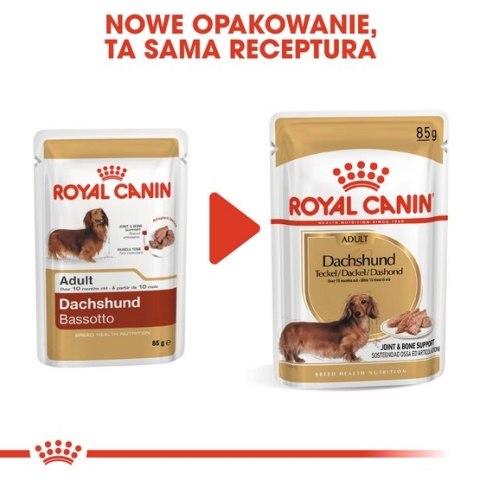 Royal Canin Breed Royal Canin Dachshund karma mokra - pasztet, dla psów dorosłych rasy jamnik saszetka 85g
