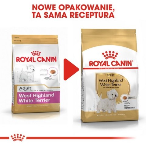 Royal Canin Breed Royal Canin West Highland White Terrier Adult karma sucha dla psów dorosłych rasy west highland white terrier 3kg