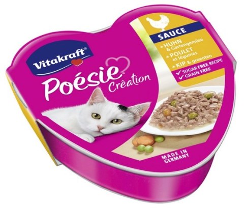 Vitakraft Vitakraft Poesie sos kurczak z warzywami tacka 85g