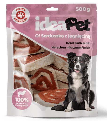 IdeaPet IdeaPet O! Serduszka z jagnięciną 500g