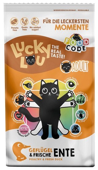 Lucky Lou Lucky Lou Food Code Lifestage Adult Drób & Kaczka 340g