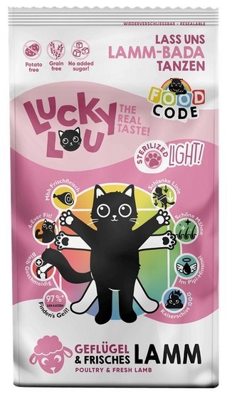 Lucky Lou Lucky Lou Food Code Lifestage Light Drób & Jagnięcina 340g