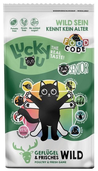 Lucky Lou Lucky Lou Food Code Lifestage Senior Drób & Dziczyzna 340g