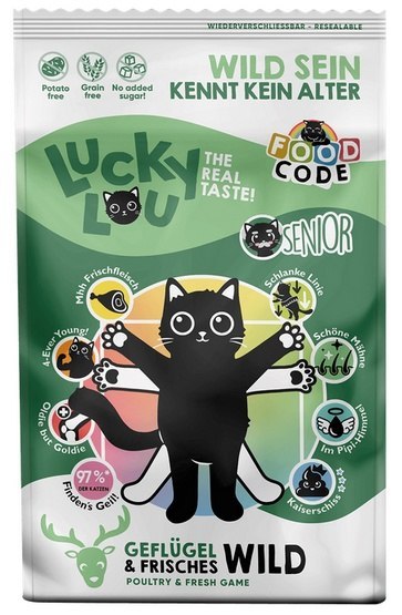 Lucky Lou Lucky Lou Food Code Lifestage Senior Drób & Dziczyzna 750g