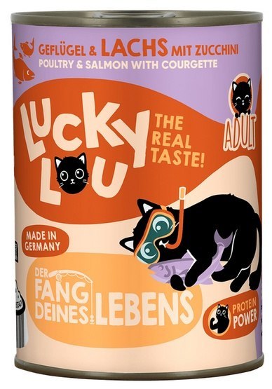 Lucky Lou Lucky Lou Lifestage Adult Drób i łosoś puszka 400g