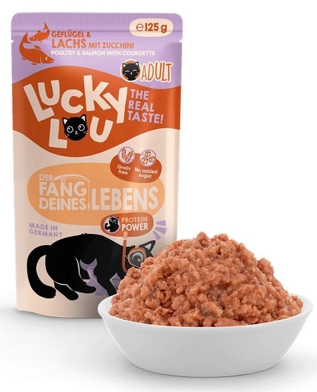 Lucky Lou Lucky Lou Lifestage Adult Drób i łosoś saszetka 125g