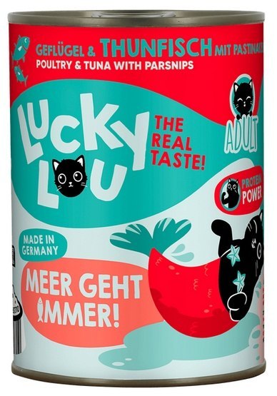 Lucky Lou Lucky Lou Lifestage Adult Drób i tuńczyk puszka 400g