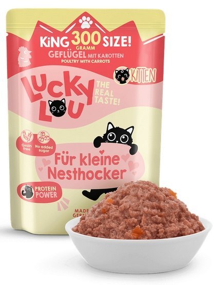 Lucky Lou Lucky Lou Lifestage Kitten Drób saszetka 300g