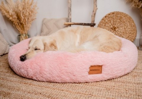 MIMIKO Pets MIMIKO Pets Legowisko Shaggy okrągłe XXL 100cm różowe