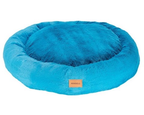 MIMIKO Pets MIMIKO Pets Legowisko Shaggy okrągłe XL 75cm turkusowe