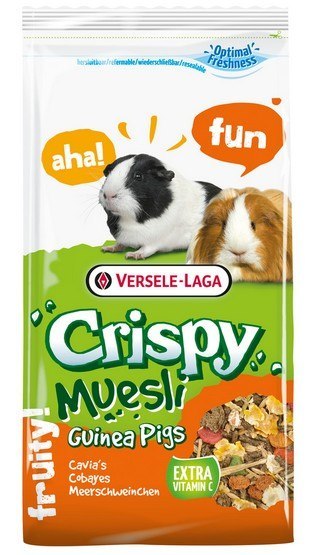 Versele-Laga Versele-Laga Crispy Muesli Guinea Pig - pokarm dla świnki morskiej 3,15kg (2,75+0,4kg gratis)