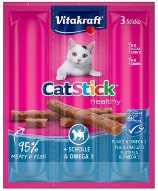 Vitakraft Vitakraft Cat Stick Classic flądra + omega3 3szt [31218]
