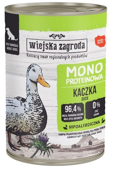 Wiejska Zagroda Wiejska Zagroda Monoproteinowa Kaczka puszka 400g