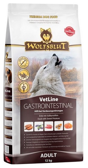 Wolfsblut Wolfsblut Dog VetLine Gastrointestinal - kaczka i bataty 12kg