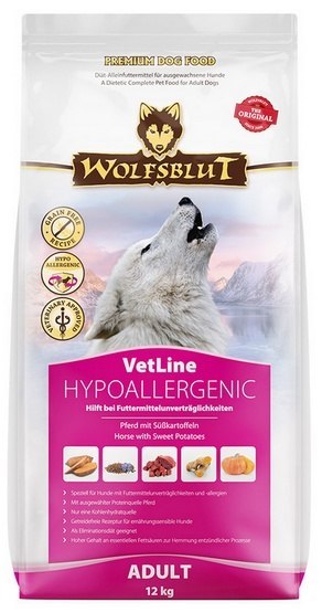 Wolfsblut Wolfsblut Dog VetLine Hypoallergenic - konina i bataty 12kg