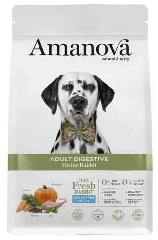 Amanova Amanova Dog Adult Digestive Divine Rabbit - królik 10kg