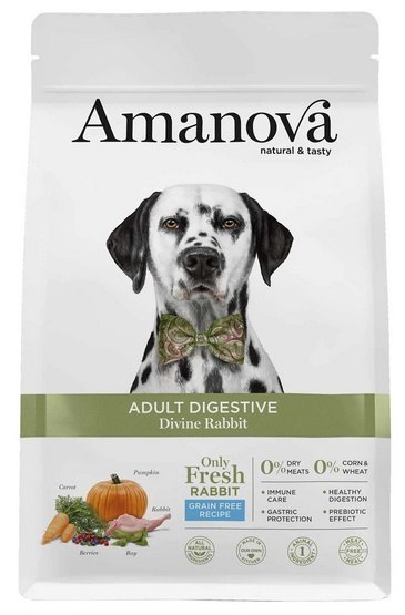 Amanova Amanova Dog Adult Digestive Divine Rabbit - królik 10kg
