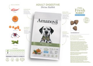 Amanova Amanova Dog Adult Digestive Divine Rabbit - królik 10kg