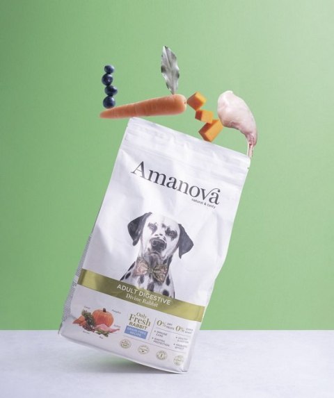 Amanova Amanova Dog Adult Digestive Divine Rabbit - królik 2kg