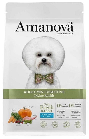 Amanova Amanova Dog Adult Mini Digestive Divine Rabbit - królik 2kg