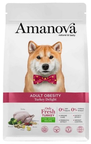 Amanova Amanova Dog Adult Obesity Turkey Delight - indyk 10kg