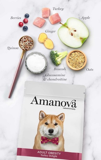 Amanova Amanova Dog Adult Obesity Turkey Delight - indyk 2kg