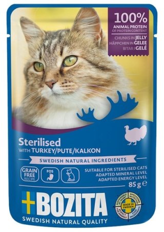 Bozita Bozita Cat Sterilised Indyk w galaretce saszetka 85g