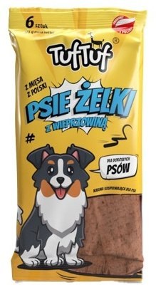 Bult TUF TUF Psie Żelki - Paski z wieprzowiną 6szt