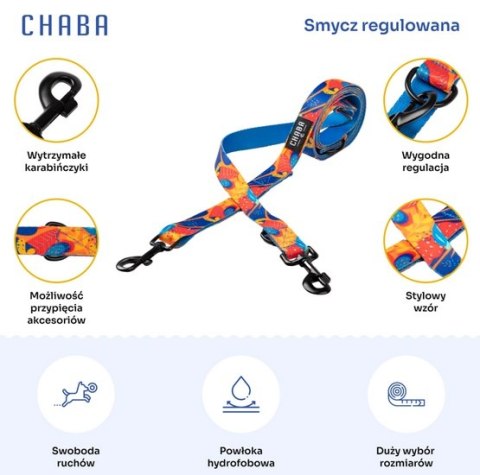 Chaba CHABA Smycz regulowana Story III L 25mm/260cm Aussie