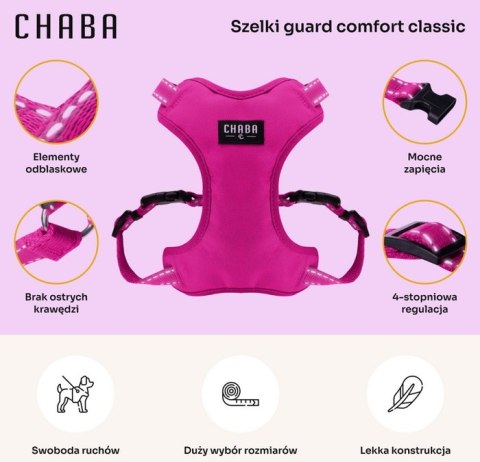 Chaba CHABA Szelki Guard Comfort Classic L fuksja
