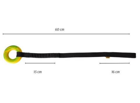 Dingo Dingo Zabawka dla psa - Szarpak Ringo z rączką bungee 10cm