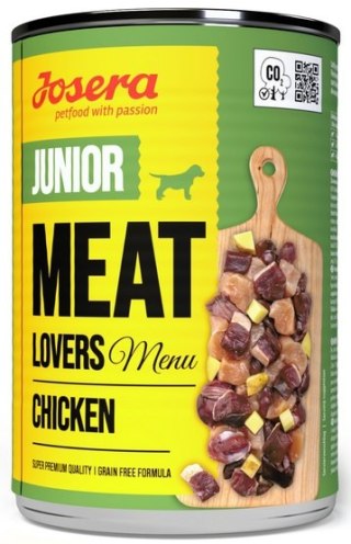 Josera Josera Pies Meat Lovers Menu Junior Kurczak puszka 400g