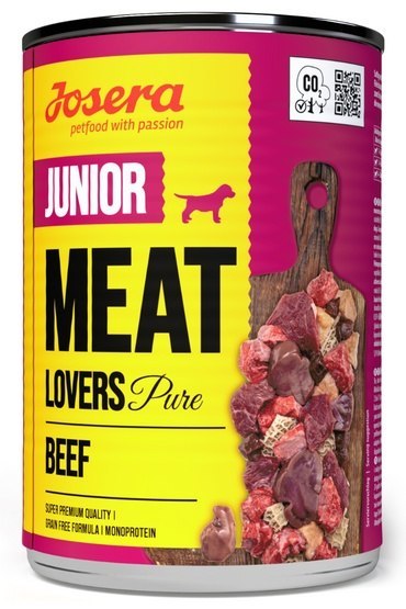 Josera Josera Pies Meat Lovers Pure Junior Wołowina puszka 400g