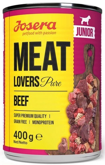 Josera Josera Pies Meat Lovers Pure Junior Wołowina puszka 400g