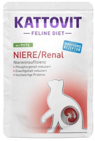 Kattovit Kattovit Feline Diet Niere/Renal indyk saszetka 85g