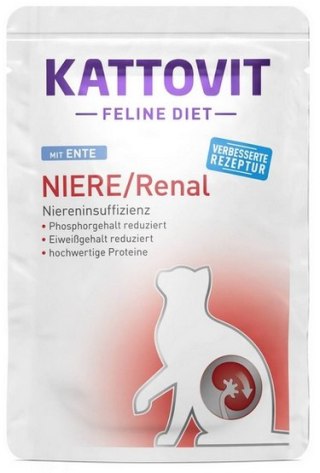 Kattovit Kattovit Feline Diet Niere/Renal kaczka saszetka 85g