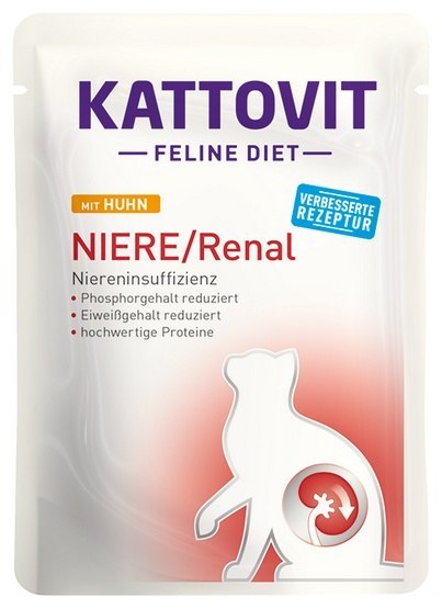 Kattovit Kattovit Feline Diet Niere/Renal kurczak saszetka 85g