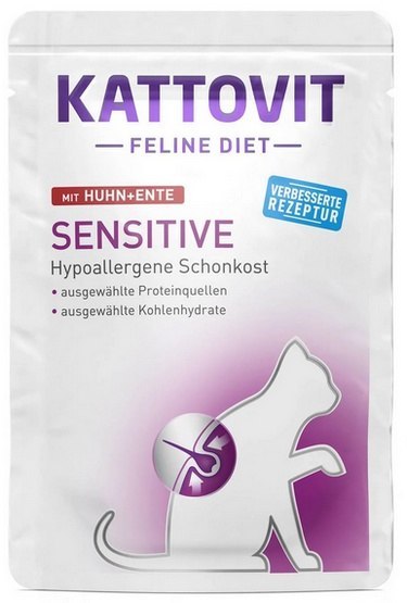 Kattovit Kattovit Feline Diet Sensitive kurczak i kaczka saszetka 85g