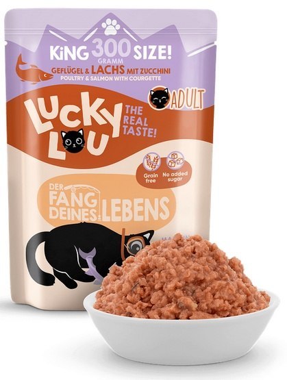 Lucky Lou Lucky Lou Lifestage Adult Drób i łosoś saszetka 300g