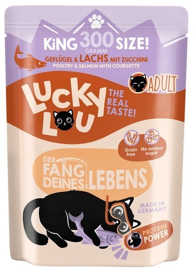 Lucky Lou Lucky Lou Lifestage Adult Drób i łosoś saszetka 300g