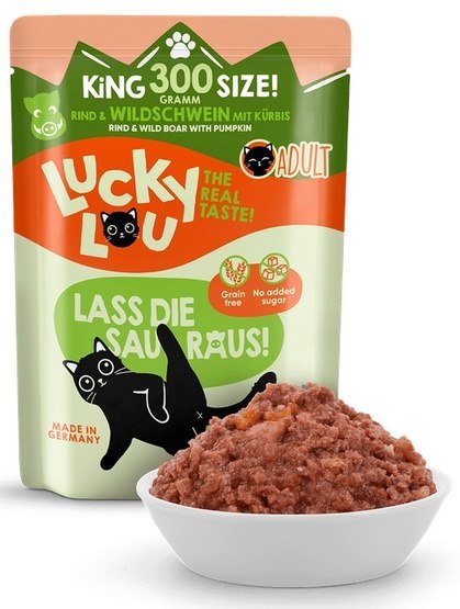 Lucky Lou Lucky Lou Lifestage Adult Wołowina i dzik saszetka 300g